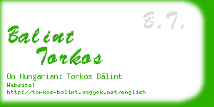 balint torkos business card